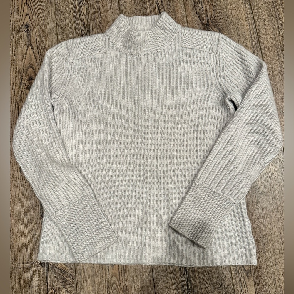 James Perse Cashmere Gray Turtleneck Sweater Size 4